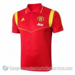 Camiseta Polo del Manchester United 19-20 Rojo y Amarillo