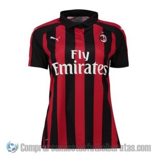 Camiseta AC Milan Primera Mujer 18-19 Camiseta AC Milan Primera Mujer 18-19