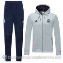 Chandal con Capucha del Real Madrid 19-20 Gris