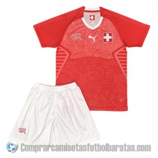 Camiseta Suiza Primera Nino 2018 Camiseta Suiza Primera Nino 2018