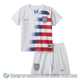 Camiseta Estados Unidos Primera Nino 2018 Camiseta Estados Unidos Primera Nino 2018