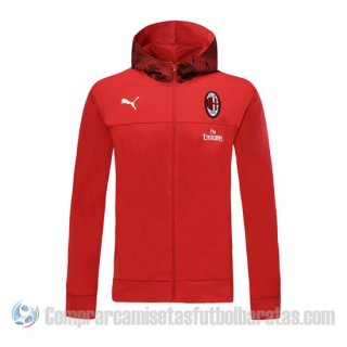 Chaqueta con Capucha del AC Milan 19-20 Rojo Chaqueta con Capucha del AC Milan 19-20 Rojo