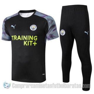 Chandal del Manchester City Manga Corta 19-20 Negro