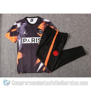 Chandal del Paris Saint-Germain Jordan Manga Corta 19-20 Negro