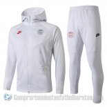 Chandal con Capucha del Paris Saint-Germain 19-20 Blanco