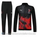 Chandal del AC Milan 19-20 Negro y Rojo