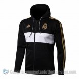 Chaqueta con Capucha del Real Madrid 19-20 Negro