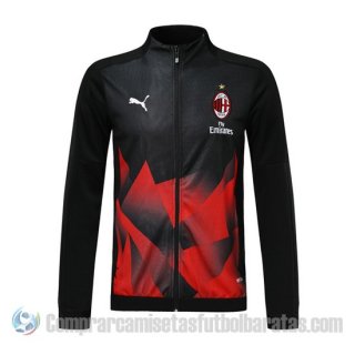 Chaqueta del AC Milan 19-20 Negro y Rojo Chaqueta del AC Milan 19-20 Negro y Rojo