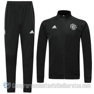 Chandal del Manchester United 19-20 Negro y Blanco Chandal del Manchester United 19-20 Negro y Blanco
