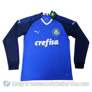Camiseta Palmeiras Portero Manga Larga 2019 Azul Camiseta Palmeiras Portero Manga Larga 2019 Azul