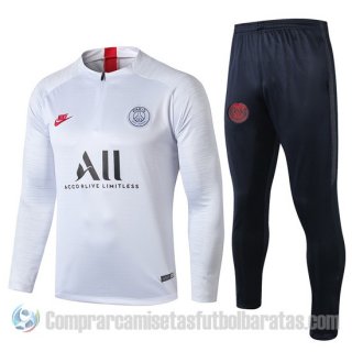 Chandal del Paris Saint-Germain 2019-2020 Blanco