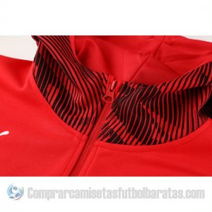 Chandal con Capucha del AC Milan 19-20 Rojo