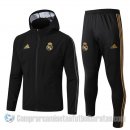 Chandal con Capucha del Real Madrid 19-20 Negro