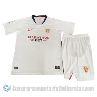 Camiseta Sevilla Primera Nino 19-20 Camiseta Sevilla Primera Nino 19-20