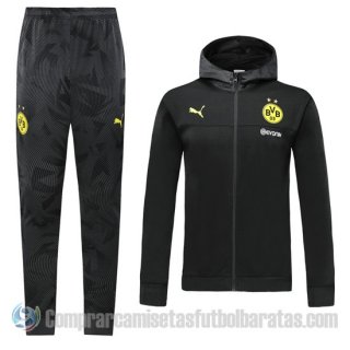 Chandal con Capucha del Borussia Dortmund 2019-20 Negro Chandal con Capucha del Borussia Dortmund 2019-20 Negro