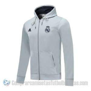 Chaqueta con Capucha del Real Madrid 19-20 Gris