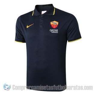 Camiseta Polo del Roma 19-20 Azul