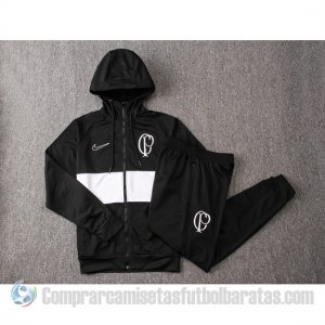 Chandal con Capucha del Corinthians 19-20 Negro