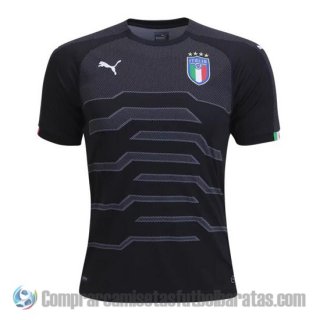 Camiseta Italia Portero 2018 Negro Camiseta Italia Portero 2018 Negro