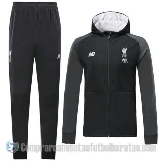 Chandal con Capucha del Liverpool 2019-20 Negro Chandal con Capucha del Liverpool 2019-20 Negro