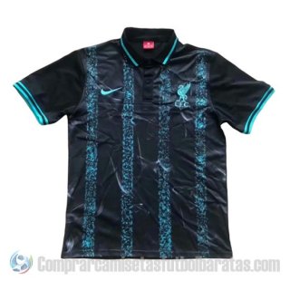 Camiseta Polo del Liverpool 19-20 Negro y Azul Camiseta Polo del Liverpool 19-20 Negro y Azul