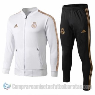 Chandal del Real Madrid 19-20 Blanco y Oro Chandal del Real Madrid 19-20 Blanco y Oro