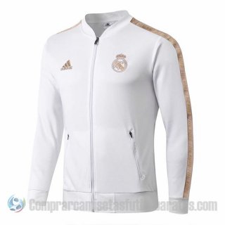 Chaqueta del Real Madrid 19-20 Blanco y Oro Chaqueta del Real Madrid 19-20 Blanco y Oro