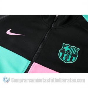 Chandal de Chaqueta del Barcelona 20-21 Rosa y Verde