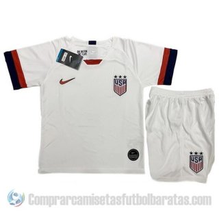 Camiseta Estados Unidos Primera Nino 2019 Camiseta Estados Unidos Primera Nino 2019
