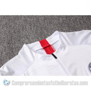 Chandal del Paris Saint-Germain 2019-2020 Blanco