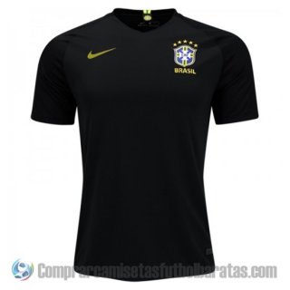 Camiseta Brasil Portero 2018 Negro