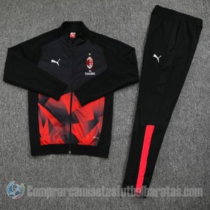 Chandal del AC Milan 19-20 Negro y Rojo