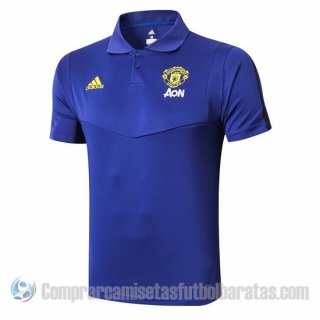 Camiseta Polo del Manchester United 19-20 Azul