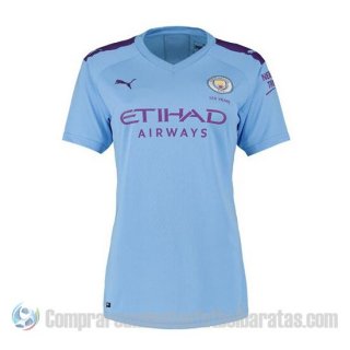 Camiseta Manchester City Primera Mujer 19-20 Camiseta Manchester City Primera Mujer 19-20