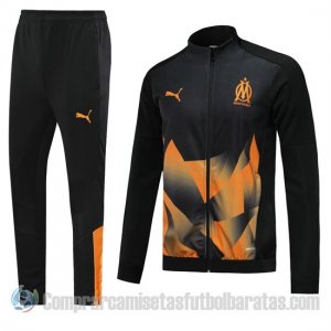 Chandal del Olympique Marsella 19-20 Negro y Naranja