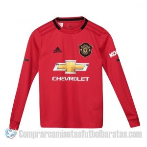 Camiseta Manchester United Primera Manga Larga Nino 19-20