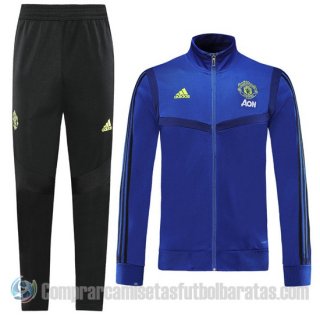 Chandal del Manchester United Nino 19-20 Azul