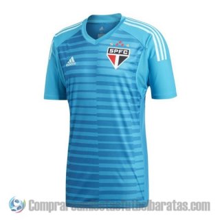 Camiseta Sao Paulo Portero 18-19 Azul Camiseta Sao Paulo Portero 18-19 Azul