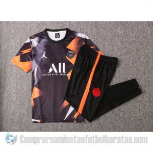 Chandal del Paris Saint-Germain Jordan Manga Corta 19-20 Negro