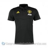 Camiseta Polo del Manchester United 19-20 Negro