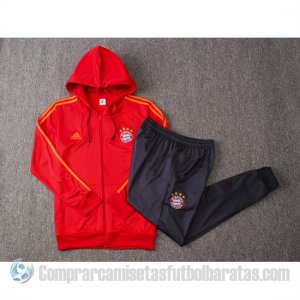 Chandal con Capucha del Bayern Munich 19-20 Rojo