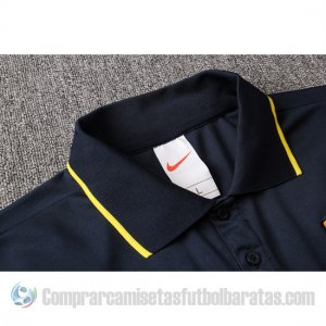 Camiseta Polo del Roma 19-20 Azul