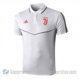 Camiseta Polo del Juventus 19-20 Blanco y Negro