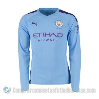 Camiseta Manchester City Primera Manga Larga 19-20