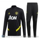 Chandal del Manchester United Nino 19-20 Negro y Amarillo