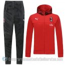 Chandal con Capucha del AC Milan 19-20 Rojo