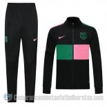 Chandal de Chaqueta del Barcelona 20-21 Rosa y Verde