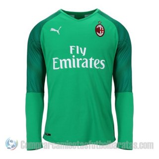 Camiseta AC Milan Portero Manga Larga 19-20 Verde Camiseta AC Milan Portero Manga Larga 19-20 Verde