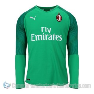 Camiseta AC Milan Portero Manga Larga 19-20 Verde