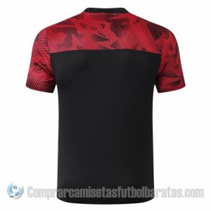 Camiseta de Entrenamiento AC Milan 19-20 Negro y Rojo